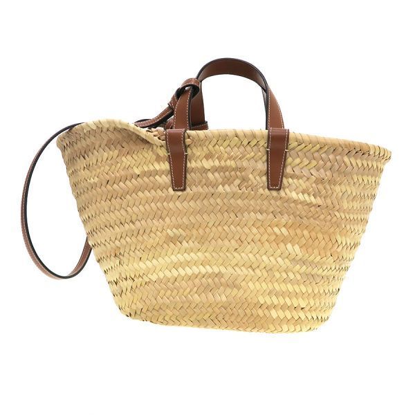 Celine Teen Classic Pannier Raffia&calfskin Messenger — view 3