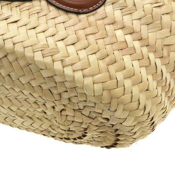 Celine Teen Classic Pannier Raffia&calfskin Messenger — view 5