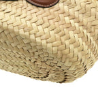 Celine Teen Classic Pannier Raffia&calfskin Messenger — view 5