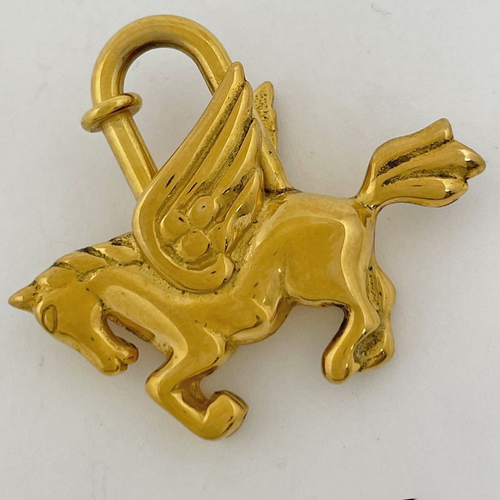 Hermes Pegasus Bag Charm Cadena Bag Gold Plated — view 2