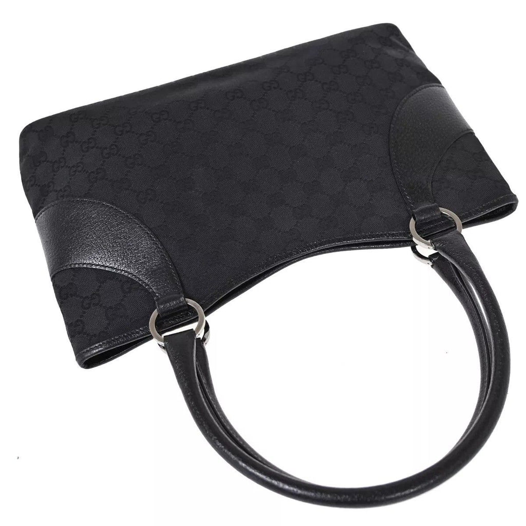 Gucci GG Pattern Tote Canvas Black — view 4
