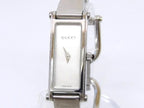 Gucci Watch Bangle Stainless Steel Square Dial Quartz White