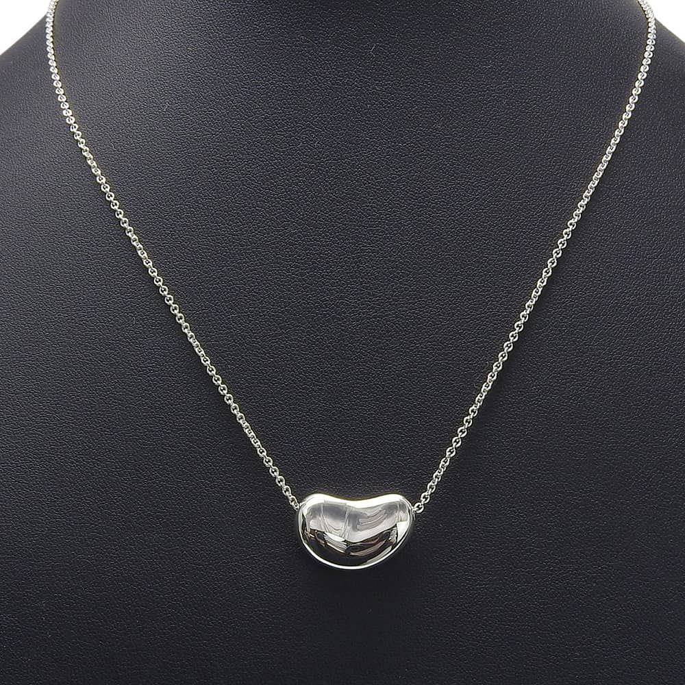 Tiffany & Co Bean Elsa Peretti 925 Sterling Silver Necklace — view 2