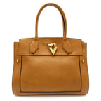 Louis Vuitton Steamer Millesime Leather Shoulder Bag Camel