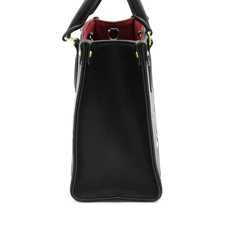 Louis Vuitton On The Go PM Monogram Empreinte Handbag Black/beige Pre Owned — view 5
