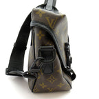 Louis Vuitton Trail Messenger Monogram Macassar Shoulder Bag Brown Pre Owned — view 5
