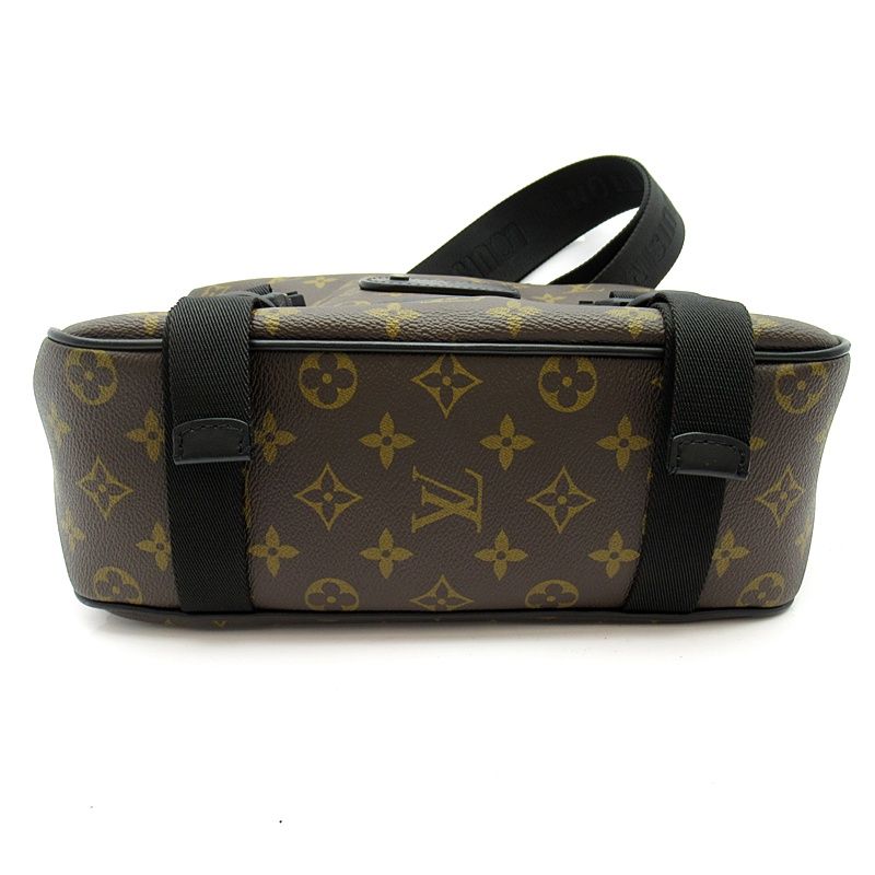 Louis Vuitton Trail Messenger Monogram Macassar Shoulder Bag Brown Pre Owned — view 6