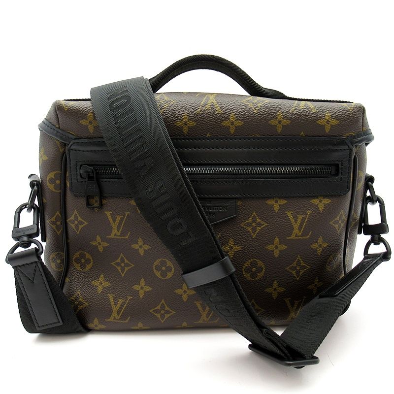 Louis Vuitton Trail Messenger Monogram Macassar Shoulder Bag Brown Pre Owned — view 4