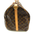 Louis Vuitton Keepall Bandouliere 60 Monogram Boston Bag Brown — view 3