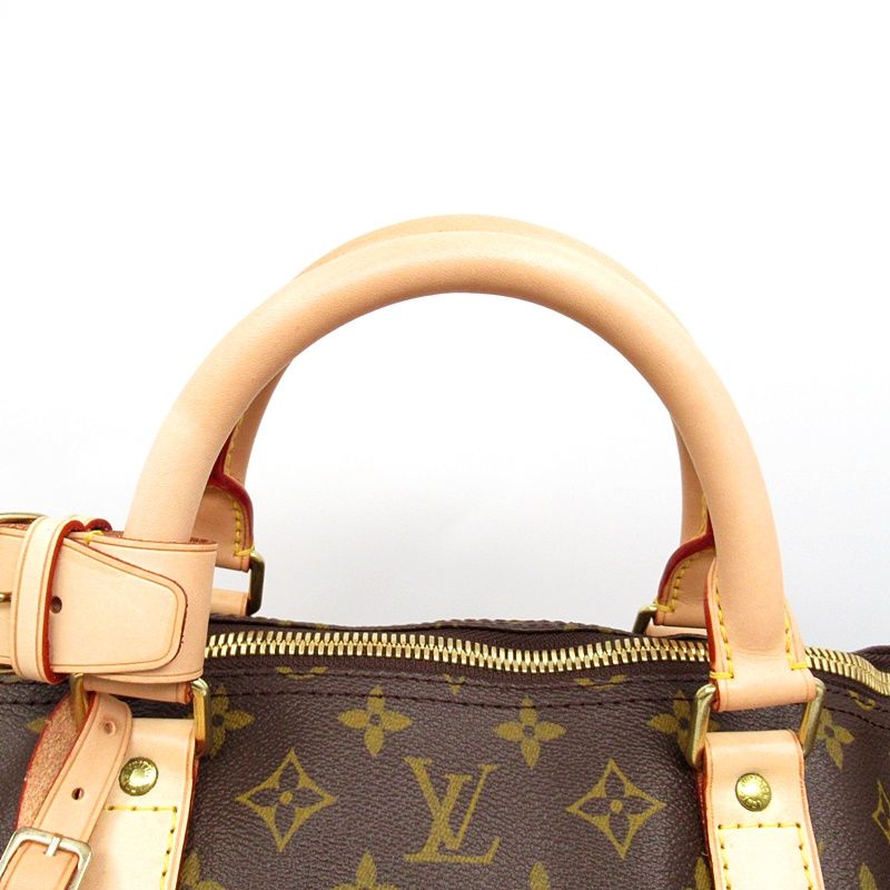 Louis Vuitton Keepall Bandouliere 60 Monogram Boston Bag Brown — view 2