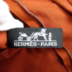 Hermes Acapulco Bass Toile de Jouy Blanc Vogue Shoulder Bag Brick — view 8