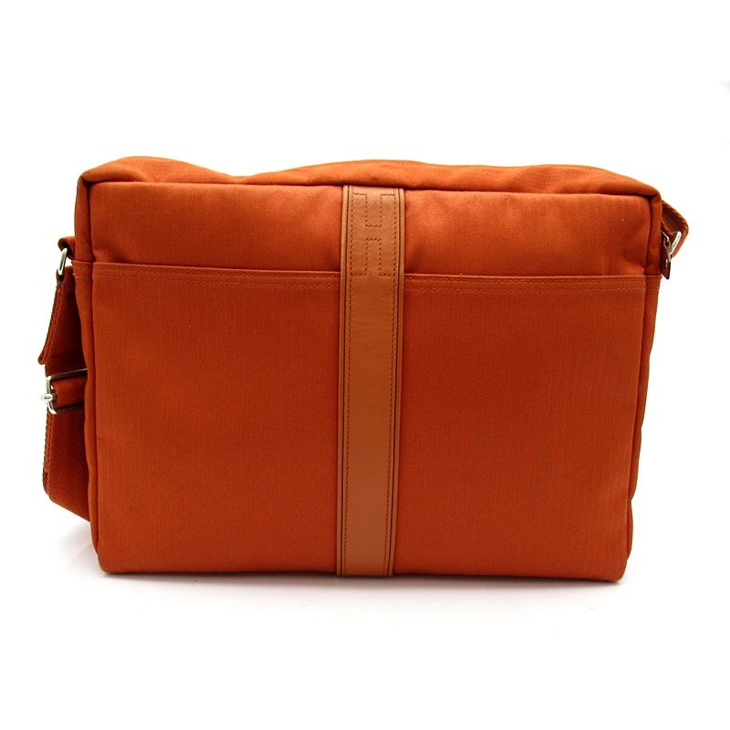 Hermes Acapulco Bass Toile de Jouy Blanc Vogue Shoulder Bag Brick — view 4