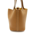 Hermes Picotin Lock PM Taurillon Clemence Handbag Gold — view 3