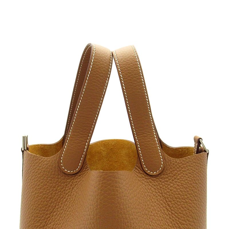 Hermes Picotin Lock PM Taurillon Clemence Handbag Gold — view 2