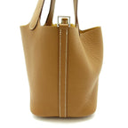 Hermes Picotin Lock PM Taurillon Clemence Handbag Gold — view 5
