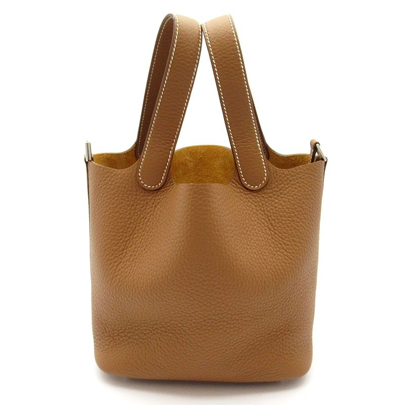 Hermes Picotin Lock PM Taurillon Clemence Handbag Gold