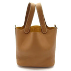 Hermes Picotin Lock PM Taurillon Clemence Handbag Gold
