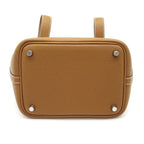 Hermes Picotin Lock PM Taurillon Clemence Handbag Gold — view 6