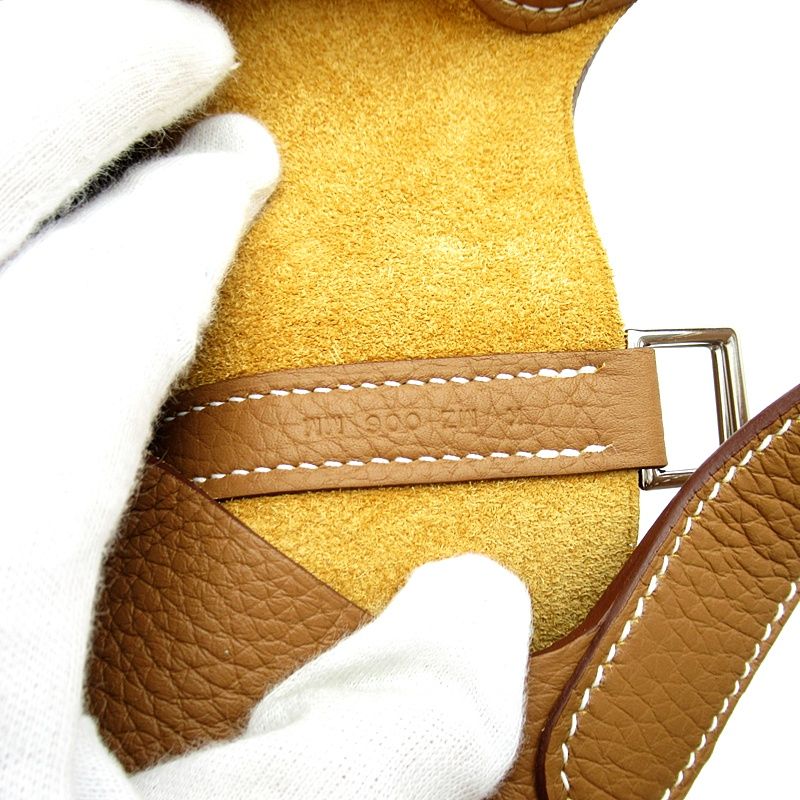 Hermes Picotin Lock PM Taurillon Clemence Handbag Gold — view 8
