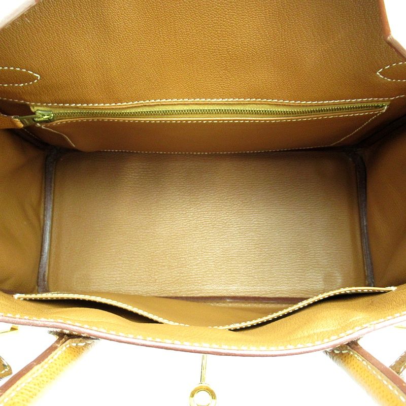 Hermes Birkin 30 Courchevel Handbag Gold — view 6
