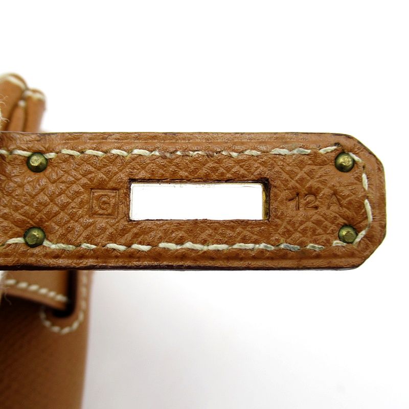 Hermes Birkin 30 Courchevel Handbag Gold — view 8