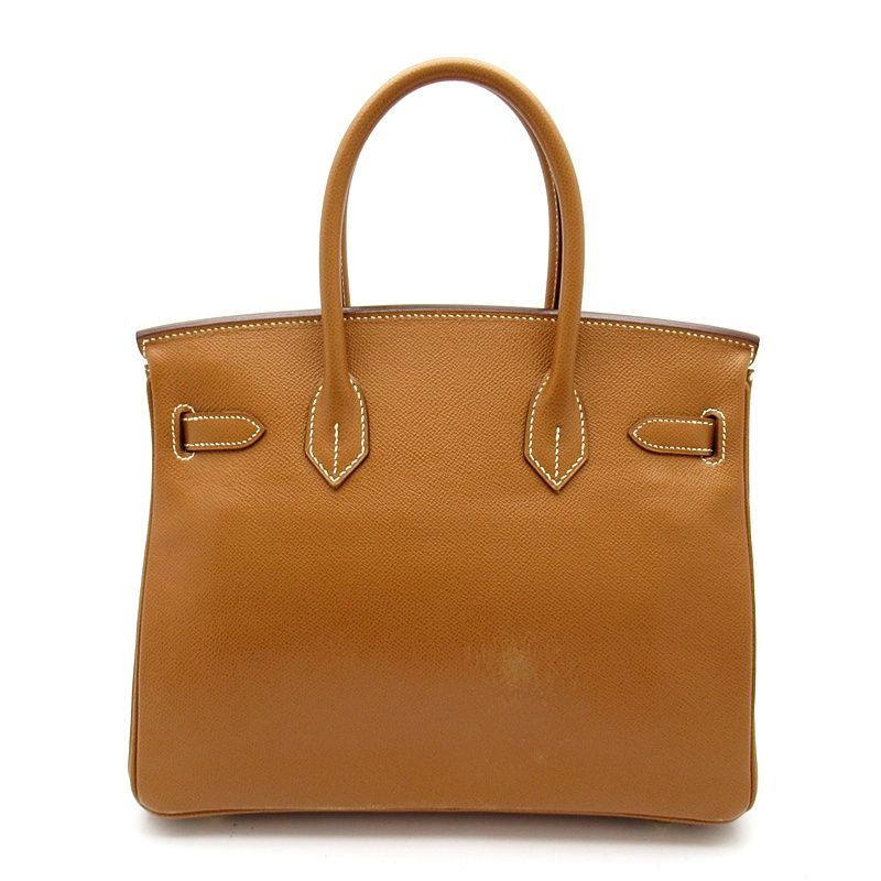 Hermes Birkin 30 Courchevel Handbag Gold — view 3