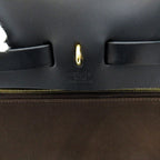 Hermes Herbag Zip PM Toile D'officier Box Calf Backpack Black Brown — view 7