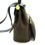 Hermes Herbag Zip PM Toile D'officier Box Calf Backpack Black Brown — view 4