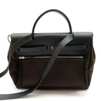 Hermes Herbag Zip PM Toile D'officier Box Calf Backpack Black Brown — view 3