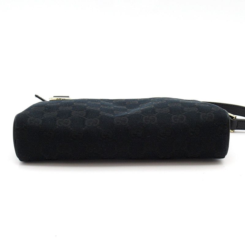 Gucci Handbag Pouch GG Canvas Black — view 6