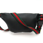 Gucci Logo Printed Small Belt Bag Leather Black — view 4