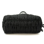 Prada Gather 2-Way Handbag Nylon Black — view 6