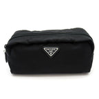 Prada Cosmetic Pouch Nylon Bags Black