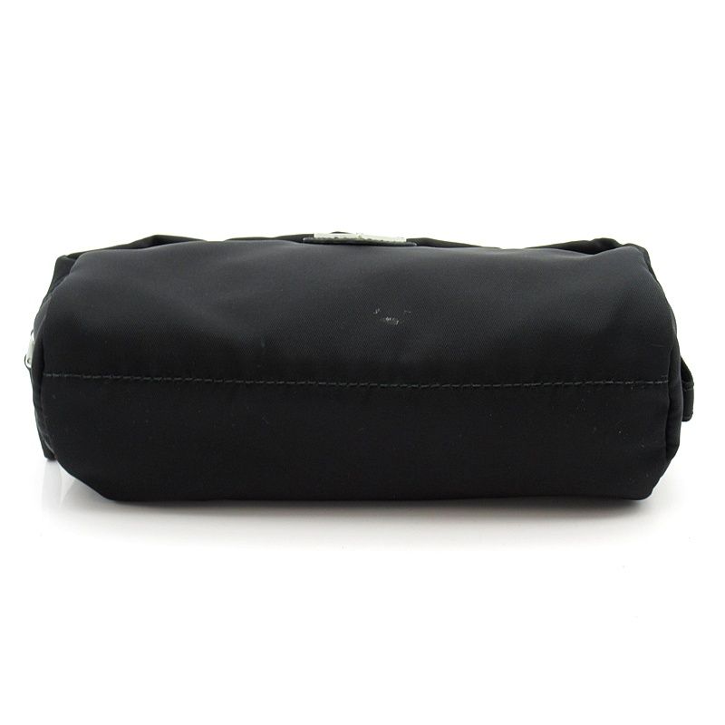 Prada Cosmetic Pouch Nylon Bags Black — view 5