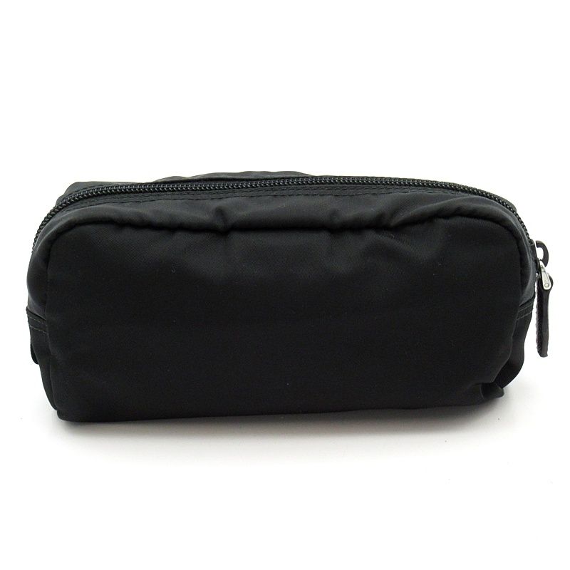 Prada Cosmetic Pouch Nylon Bags Black — view 3