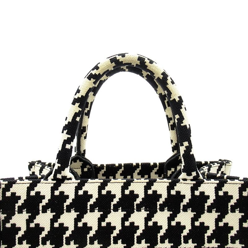Dior Book Tote Small Canvas White Black — view 2