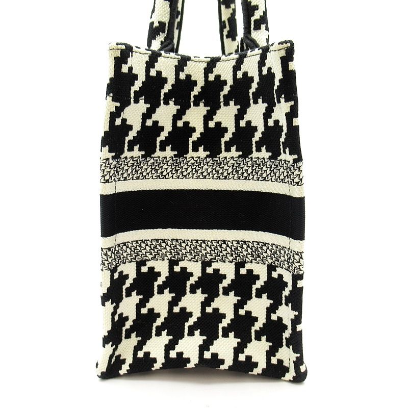 Dior Book Tote Small Canvas White Black — view 3