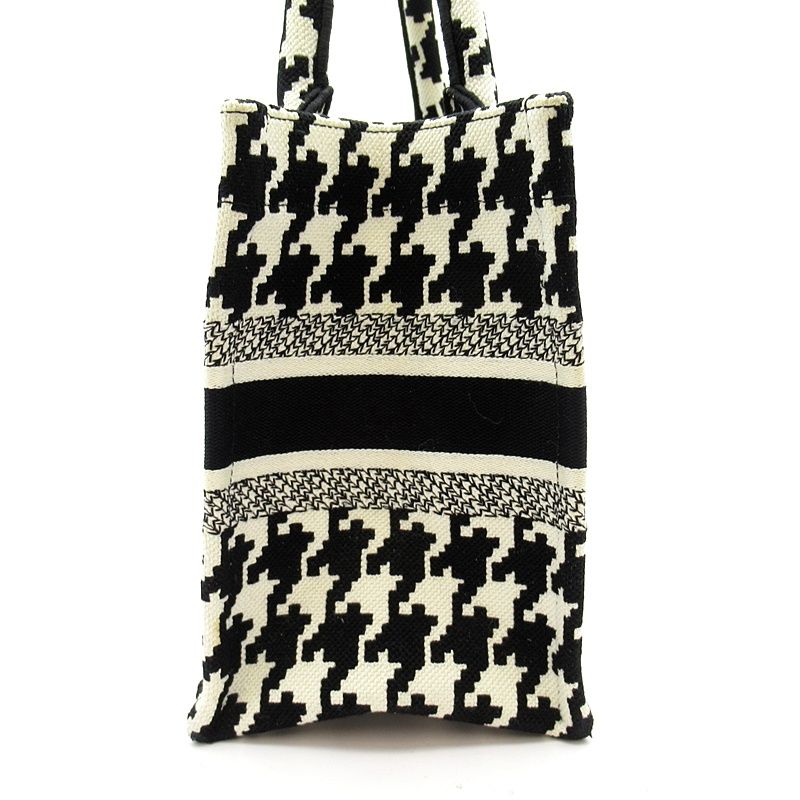 Dior Book Tote Small Canvas White Black — view 5