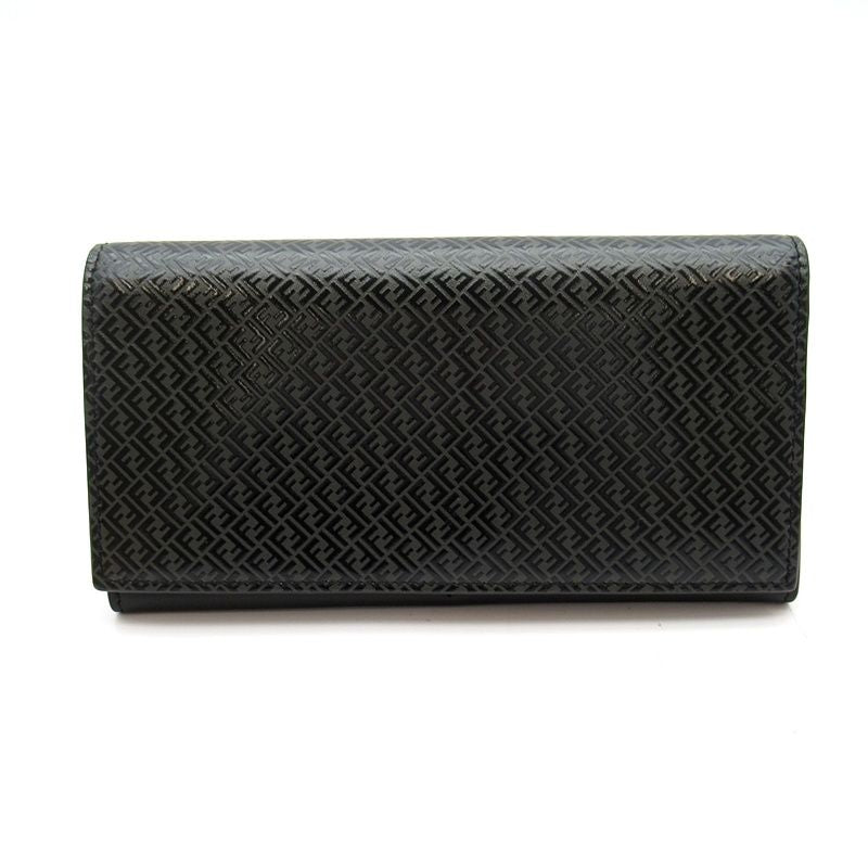 Fendi Micro Zucca Wallet Leather Black