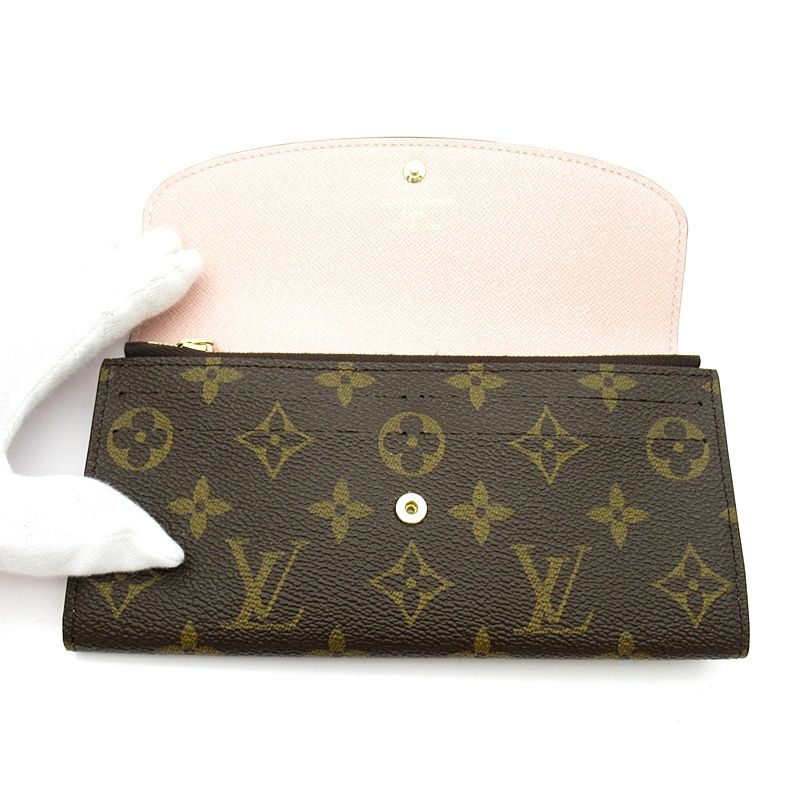Louis Vuitton Emili Wallet Monogram Rose Ballerine — view 6