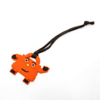 Hermes K-tall la Raba Charm Orange Keychain