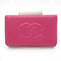 Chanel Key Case 6 Caviar Leather Pink Key Holder