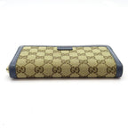 Gucci Full Zip Wallet GG Canvas Beige — view 4