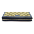 Gucci Full Zip Wallet GG Canvas Beige — view 3