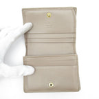 Gucci Double Card Case Wallet Aafax Quilted Nappa Leather Pink — view 6