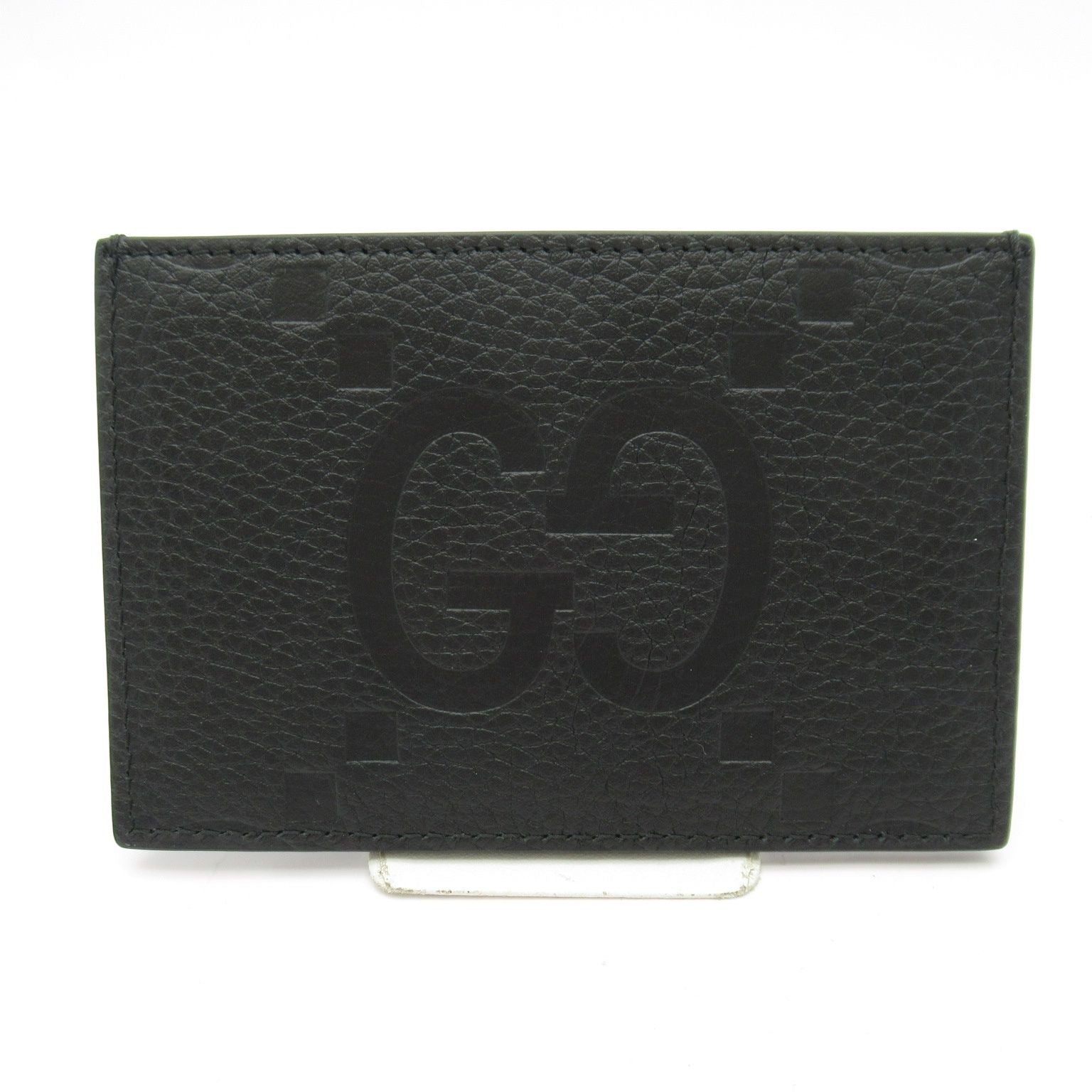 Gucci Jumbo GG Card Case Leather Black — view 2