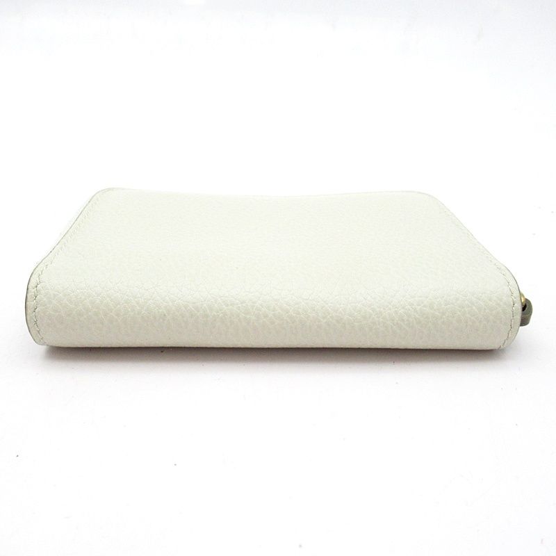 Gucci Print Card Coin Case Leather White — view 4