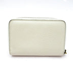 Gucci Print Card Coin Case Leather White — view 2
