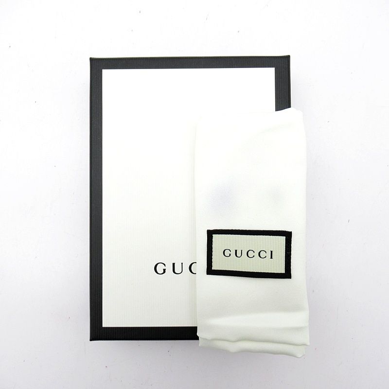 Gucci Print Card Coin Case Leather White — view 6