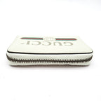 Gucci Print Card Coin Case Leather White — view 3